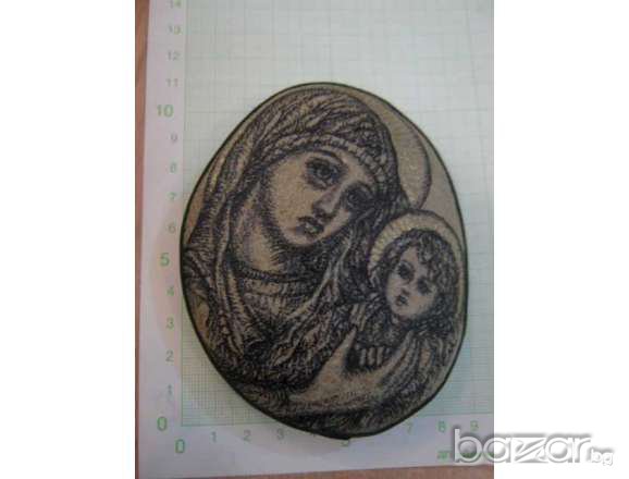 Икона върху речен камък, снимка 1