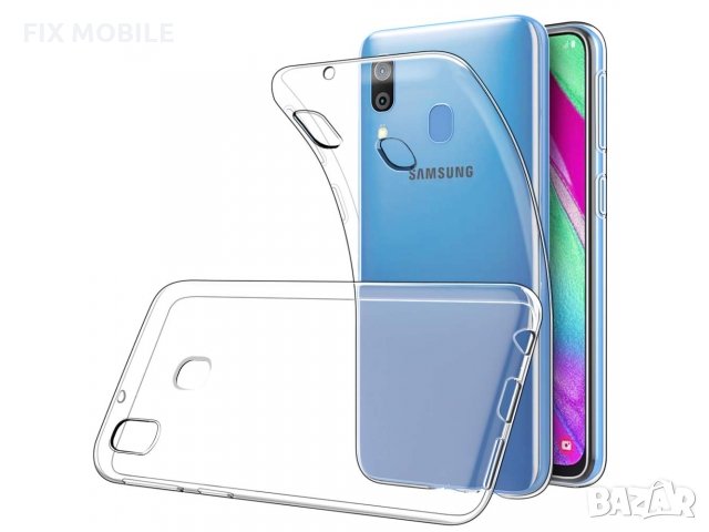 Samsung Galaxy A40 ултра тънък прозрачен гръб/кейс, снимка 1