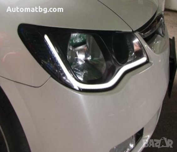 Диодни ленти “Tear Eyes” дневна светлина и мигач 60см, снимка 1