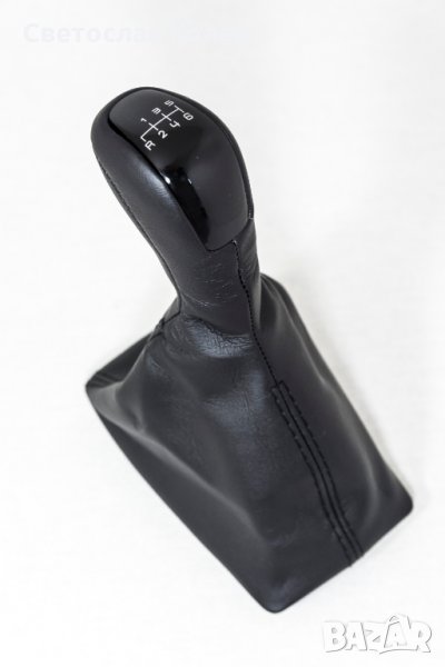 Топка за скоростен лост с маншон Мерцедес/Mercedes Е-класа E-class W211 ест.кожа, снимка 1