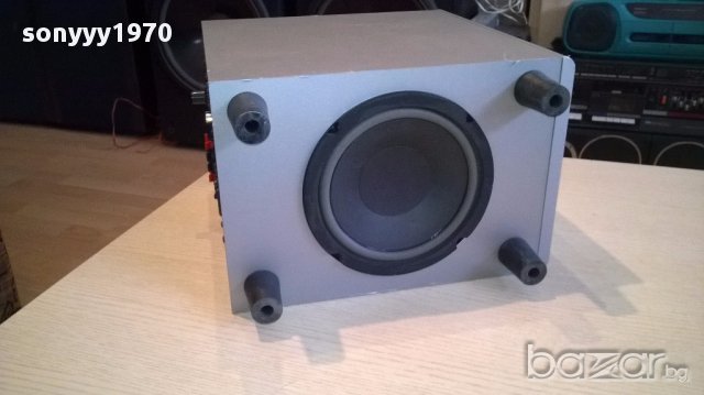 Eltax powered subwoofer-31/30/20см-активен буфер-внос швеицария, снимка 6 - Ресийвъри, усилватели, смесителни пултове - 14384871