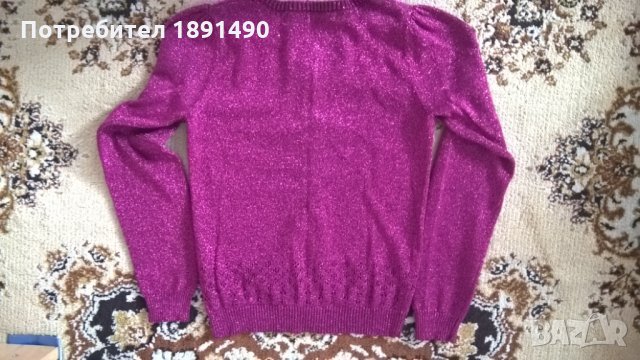 Фина жилетка H&M със сребриста нишка, снимка 2 - Детски пуловери и жилетки - 23356447