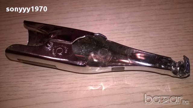 Champagne-inox-14x4x3см-внос швеицария, снимка 2 - Антикварни и старинни предмети - 16798112