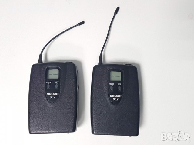 SHURE ULX1 /R4 and S3/ бодипак предаватели x 2 /Made In USA/, снимка 3 - Микрофони - 24385338