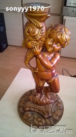 Пластика-красива фигура 52х30см-внос швеицария, снимка 9 - Антикварни и старинни предмети - 17558391