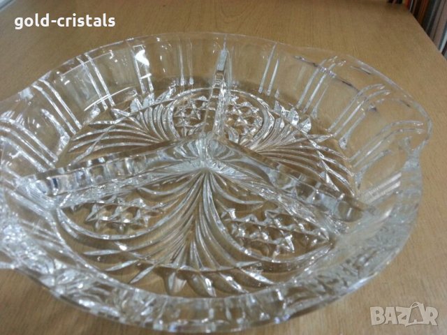 Кристална чиния ордьовър, снимка 5 - Антикварни и старинни предмети - 24765554
