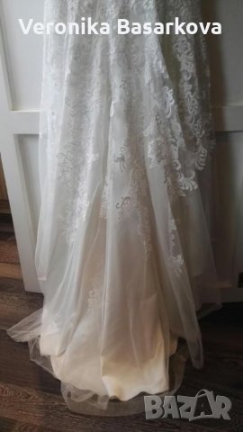 Намелена-Уникална сватбена рокля, снимка 9 - Сватбени рокли - 25142347