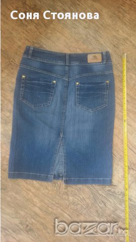 Дамска пола дънкова до коляното ub jeans *, снимка 2 - Поли - 15325815