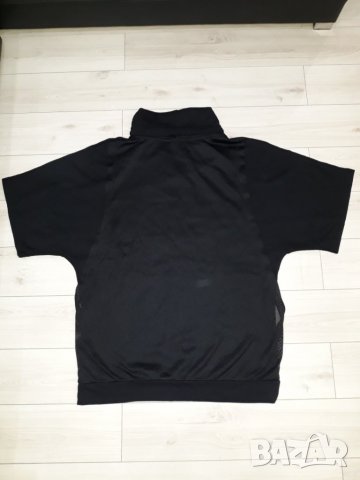 Черна мъжка блуза с къс ръкав марка Zara , снимка 2 - Ризи - 23841847