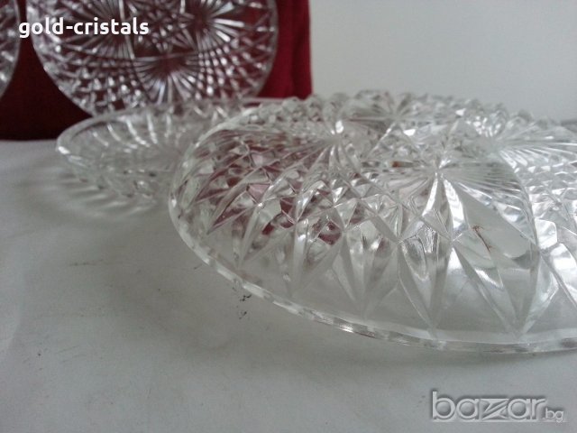 сервиз кристални чинии полски кристал , снимка 13 - Антикварни и старинни предмети - 20064278