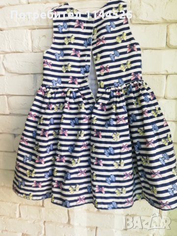 Кокетна рокличка на панделки за момиче 18-24м., 24-36м. 1-2-3г., снимка 5 - Бебешки рокли - 26009920