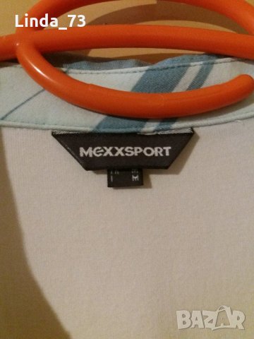 Дам.тениска-"MEXXSPORT"-/памук+ликра/-бяла+св.зелено. Закупена от Италия., снимка 3 - Тениски - 21973071