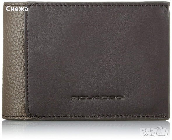 Piquadro Thames луксозен хоризонтален портфейл до 14 карти, снимка 2 - Портфейли, портмонета - 23770298