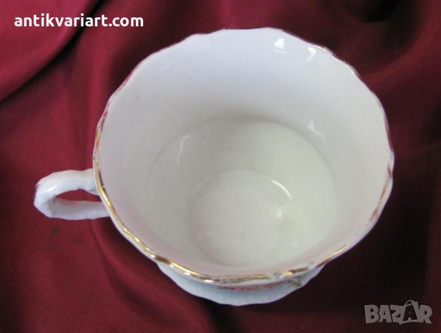 Имперска Русия Порцеланова Чаша за чай маркирана, снимка 3 - Антикварни и старинни предмети - 25903452