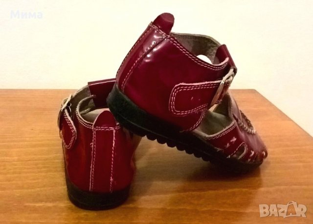 Сандали от естествен лак, № 26,  стелка 16 см., 5 лв., снимка 2 - Детски сандали и чехли - 23827943