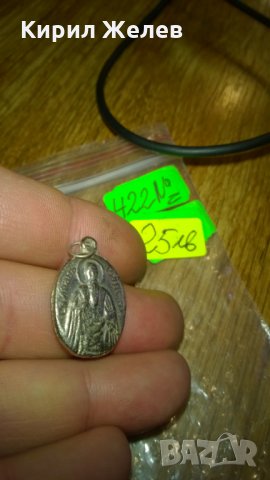Стар Християнски медальон Иконка бронз -405, снимка 3 - Колекции - 24069598