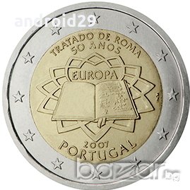 2 Евро монети (възпоменателни) емитирани 2007г (50 години от Подписването на Римският договор), снимка 13 - Нумизматика и бонистика - 16924227