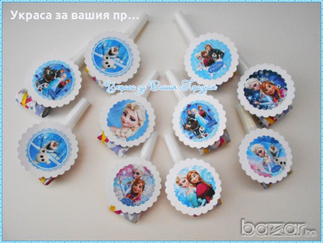 украса и аксесаори за детски рожден ден на тема Замръзналото кралство, снимка 5 - Кетъринг - 20348550