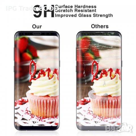 Samsung Galaxy S8 Plus стъклен протектоr Цял, снимка 2 - Фолия, протектори - 23089480