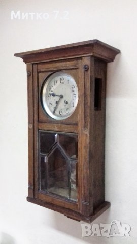 Стар стенен часовник, снимка 7 - Антикварни и старинни предмети - 25381327