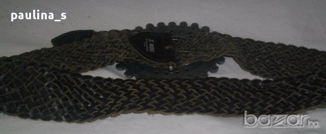 Дизайнерски декориран колан "S'Nob" / естествена кожа, снимка 5 - Колани - 14807554