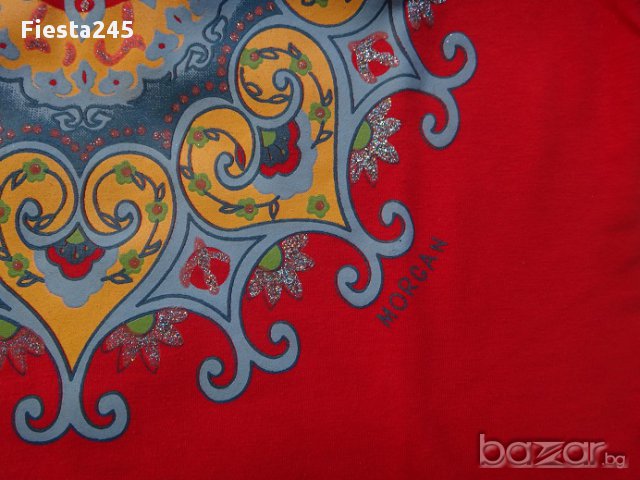 Червена блуза, снимка 3 - Тениски - 11047915