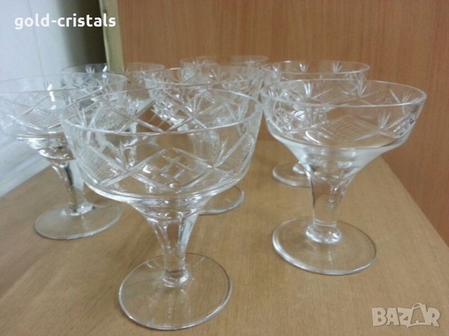 Кристални чаши за вино гравирани, снимка 2 - Сервизи - 22662075