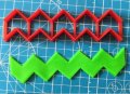 Зиг Заг Вълни пластмасов резец форма фондан тесто бисквитки, снимка 1 - Форми - 26132878
