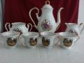  фин порцелан чаши за кафе чайник захарница латиера zajecar, снимка 15
