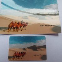 Сет магнит и пощенска картичка от Монголия-Гоби, снимка 2 - Колекции - 21689860