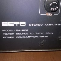 seto stereo amplifier-внос швеицария, снимка 16 - Ресийвъри, усилватели, смесителни пултове - 21935517