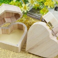 Дървена кутия сърце за бижута органайзер подарък и др, снимка 2 - Други - 24569777