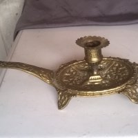 бронзов свещник, снимка 1 - Антикварни и старинни предмети - 23287558