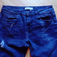 zara man jeans оригинал размер 32 мъжки дънки zara skinny fit вталени тъмно сиви, снимка 3 - Дънки - 22463076