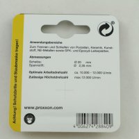 PROXXON диамантен режещ диск диаметър 20 мм, нов,немски, внос от Германия. , снимка 2 - Други инструменти - 25001760