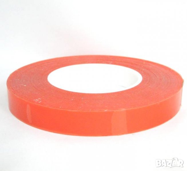 Двойно залепваща лента червена 22mm х 5m, снимка 1