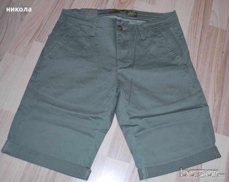 Мъжки къси панталони каки, снимка 1