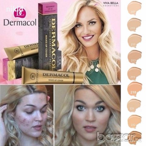 Дермакол Dermacol Make- Up Cover Грим силно покривен фон дьо тен ФДТ заличаващ белези и татоси фондь, снимка 5 - Декоративна козметика - 19124292