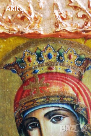 Икона на света Богородица с Младенеца , снимка 3 - Икони - 25651809