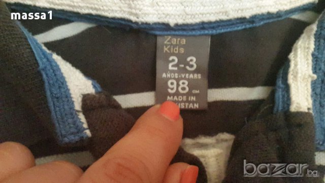 ZARA блузка, 2-3 год. Цена 5.00 лв., снимка 3 - Детски Блузи и туники - 13938441