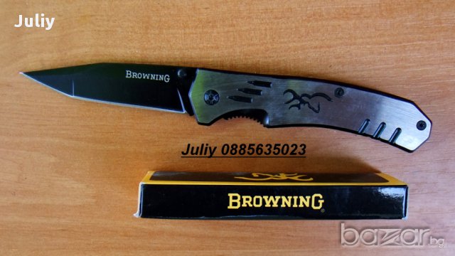 Малък сгъваем нож за къмпинг-Browning, снимка 5 - Ножове - 8950506