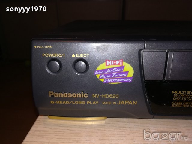 panasonic hifi stereo video 6-head made in japan+remote, снимка 7 - Плейъри, домашно кино, прожектори - 20538735