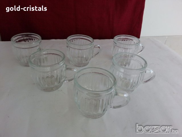 Руски стъклени чашки  халбички, снимка 6 - Антикварни и старинни предмети - 19197655