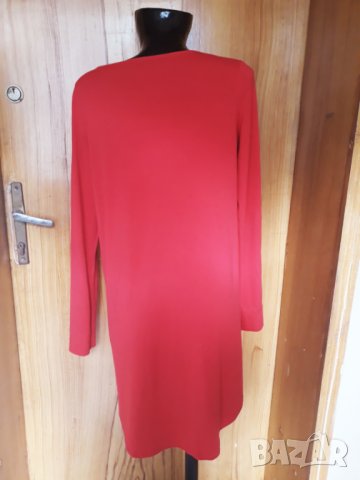 Червена туника блузон ХЛ, снимка 3 - Туники - 25695135