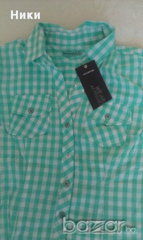 Нова дамска риза с къс ръкав Terranova - размер М, снимка 2 - Ризи - 11095471