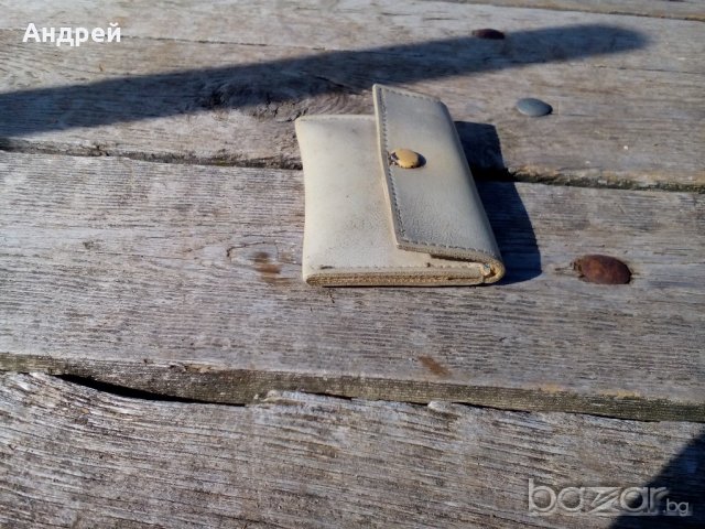 Кожено портмоне, снимка 4 - Антикварни и старинни предмети - 19505520