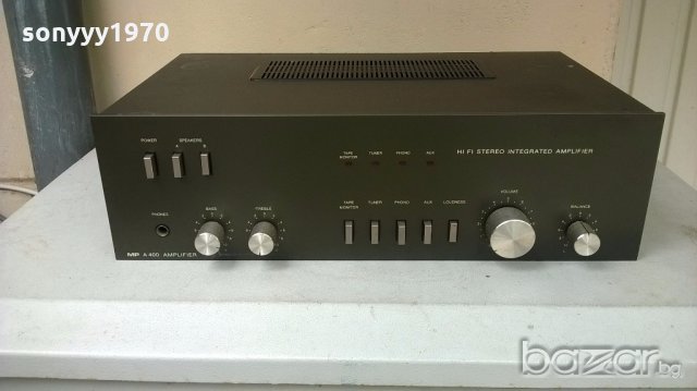 mp a 400 hi-fi-stereo amplifier-140watt-внос швеицария, снимка 2 - Ресийвъри, усилватели, смесителни пултове - 18215841