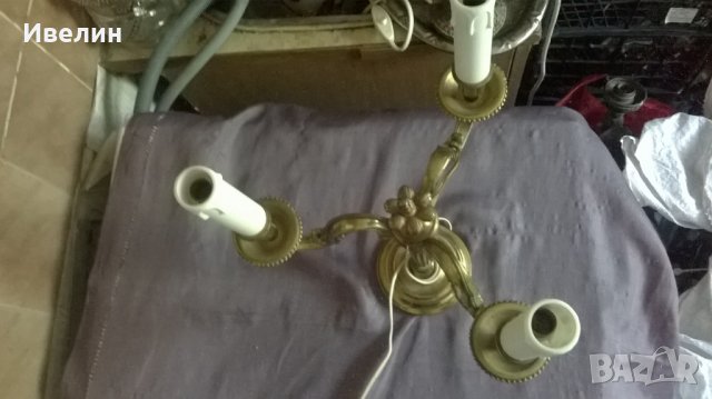 барокова настолна лампа тип свещник, снимка 3 - Настолни лампи - 25661463