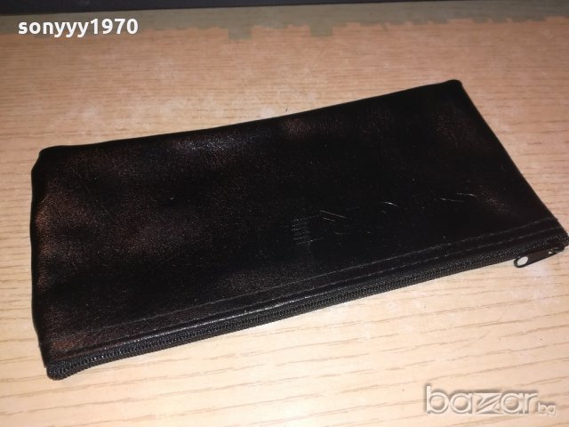shure-кожен калъф за профи микрофон-21х10см с цип, снимка 4 - Микрофони - 20528981