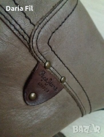 Ботуши в цвят визон от естествена кожа, снимка 3 - Дамски ботуши - 23767216